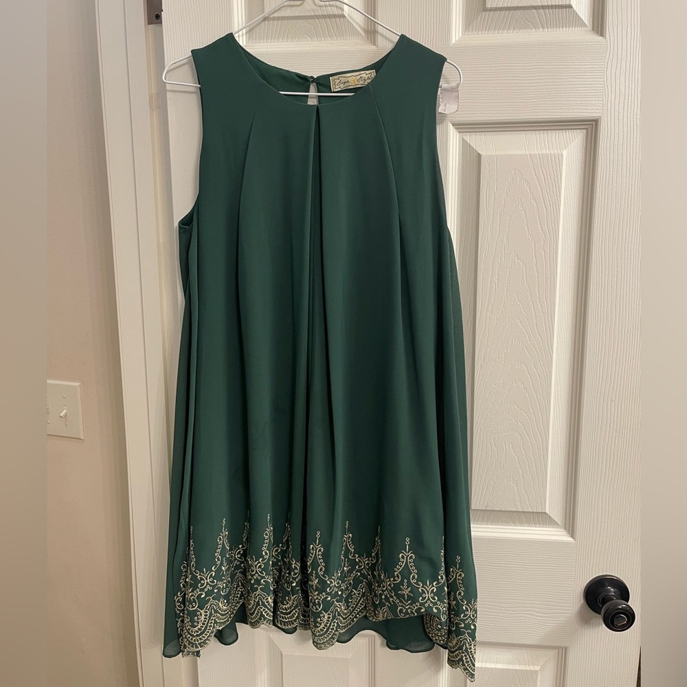 Dark Green Cocktail Dress